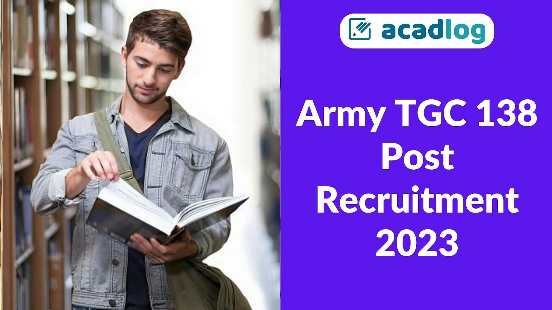 Army TGC 138 Post Recruitment 2023: Apply For 138 Posts