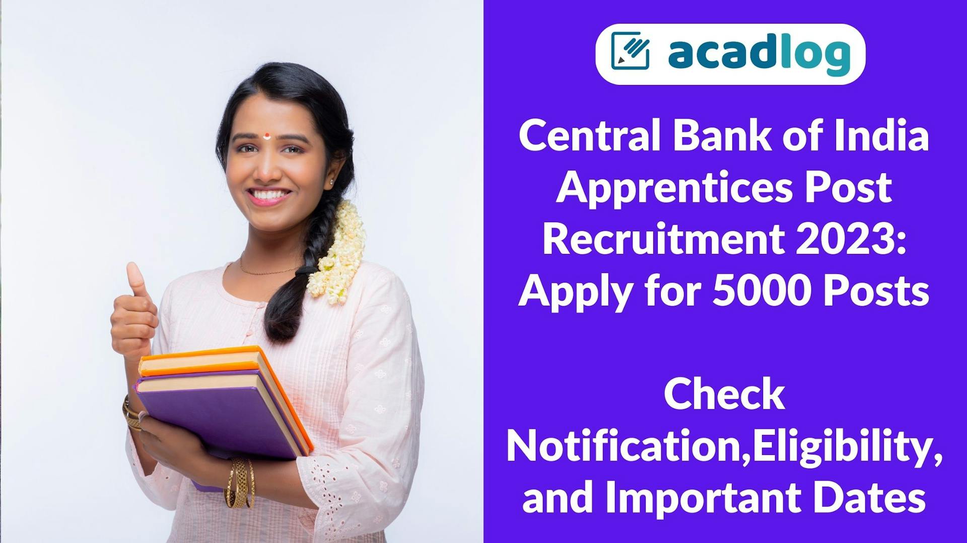Central Bank of India Apprentices Recruitment 2023 Apply Online for 5000 Post