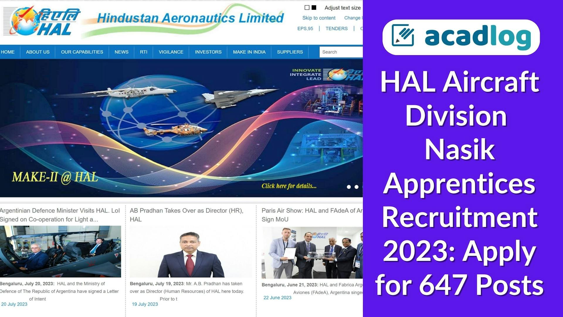 HAL Aircraft Division Nasik Apprentices Recruitment 2023: Apply for 647 Posts