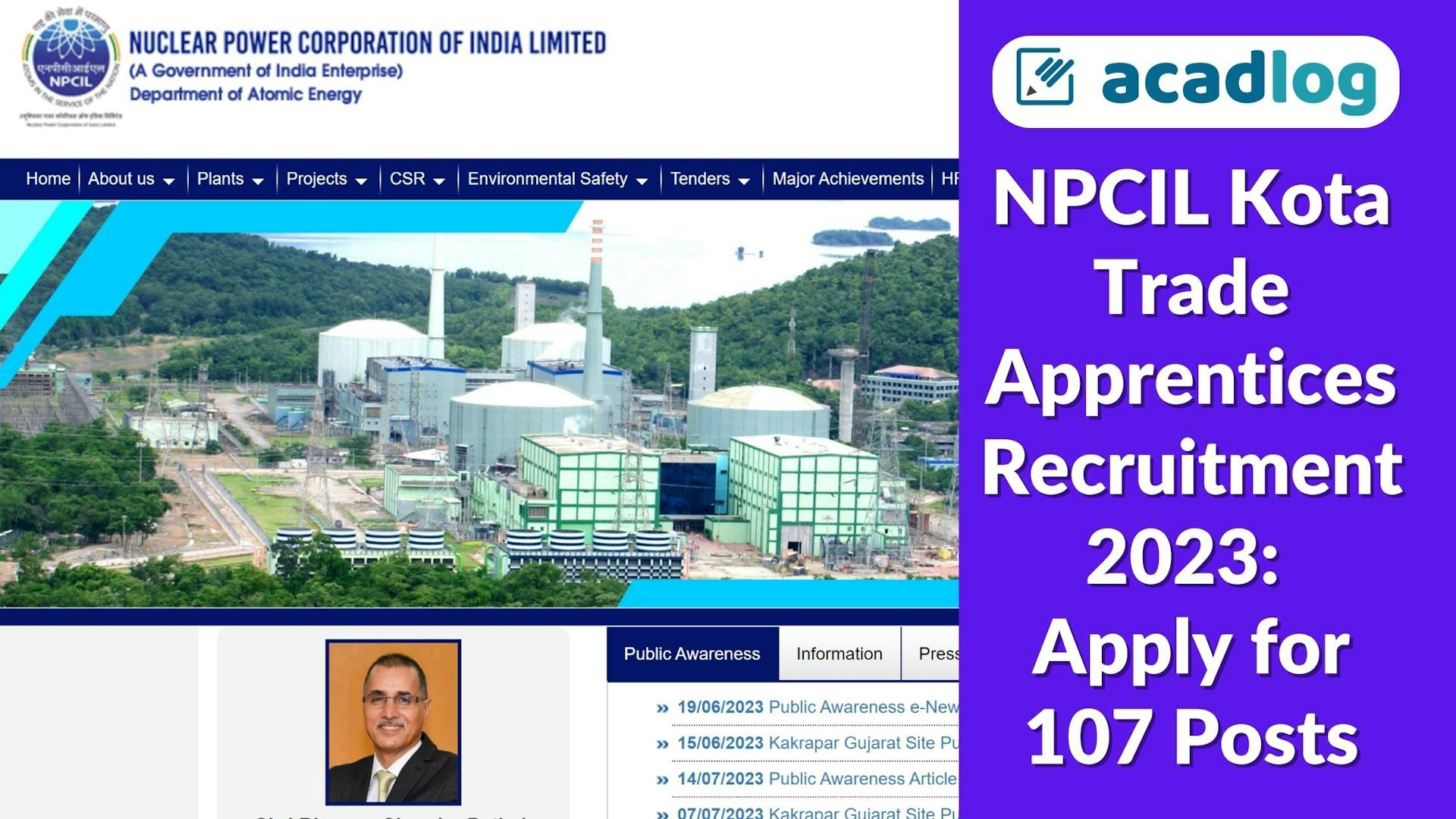 NPCIL Kota Trade Apprentices Recruitment 2023: Apply for 107 Posts