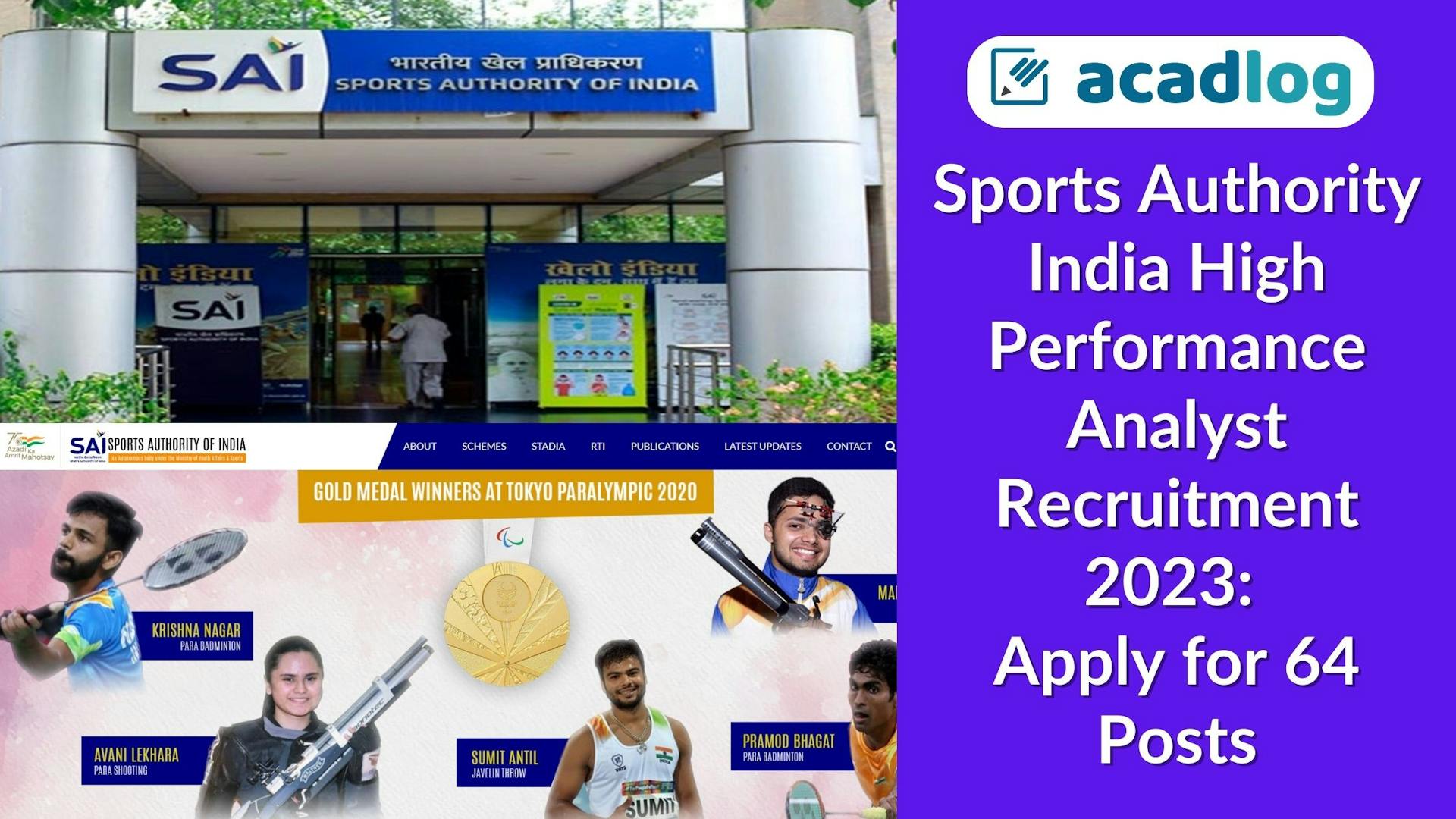 Sports Authority India High Performance Analyst Recruitment 2023: Apply for 64 Posts