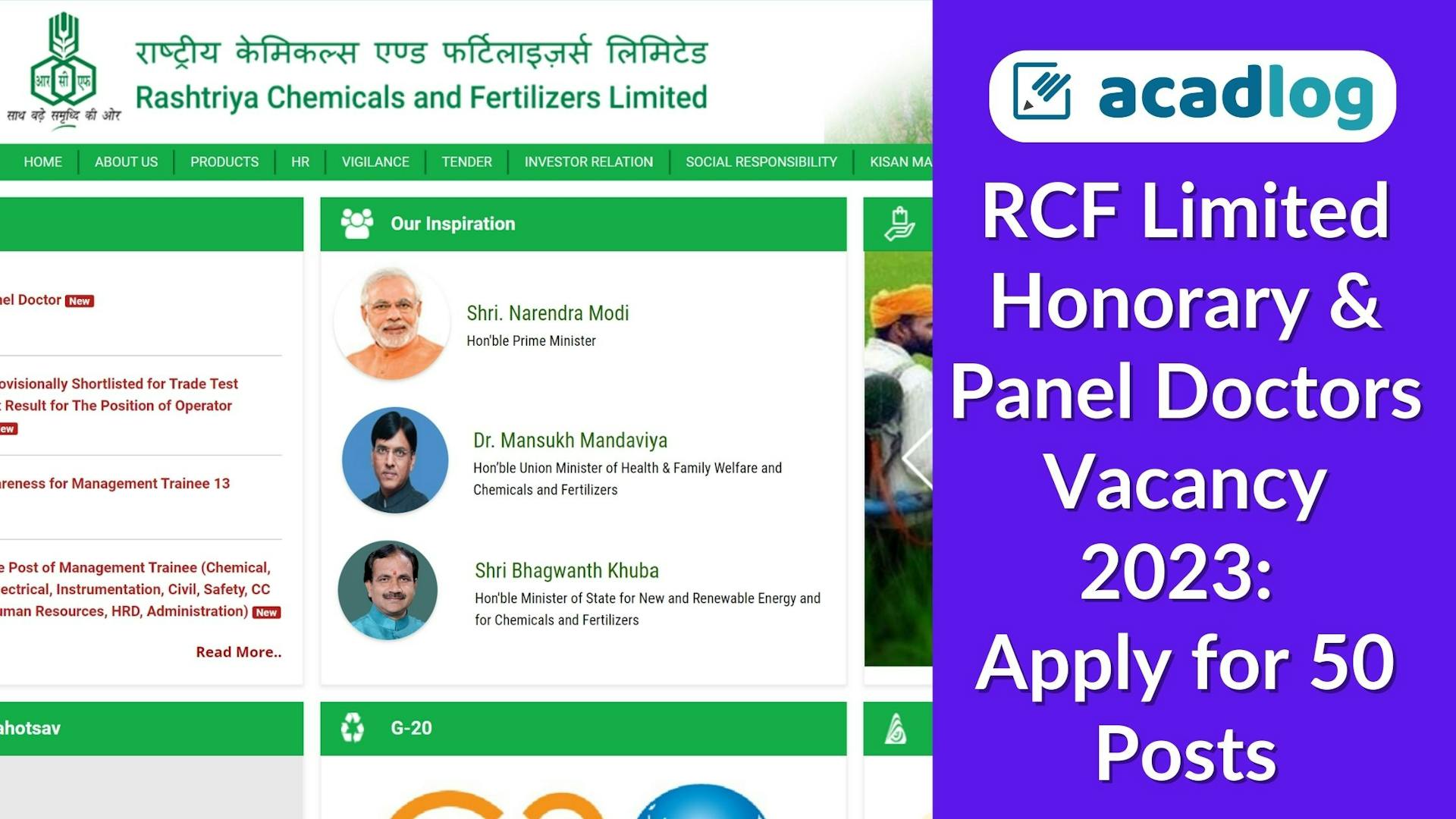 RCF Limited Doctor Vacancy 2023: Apply for 50 Posts