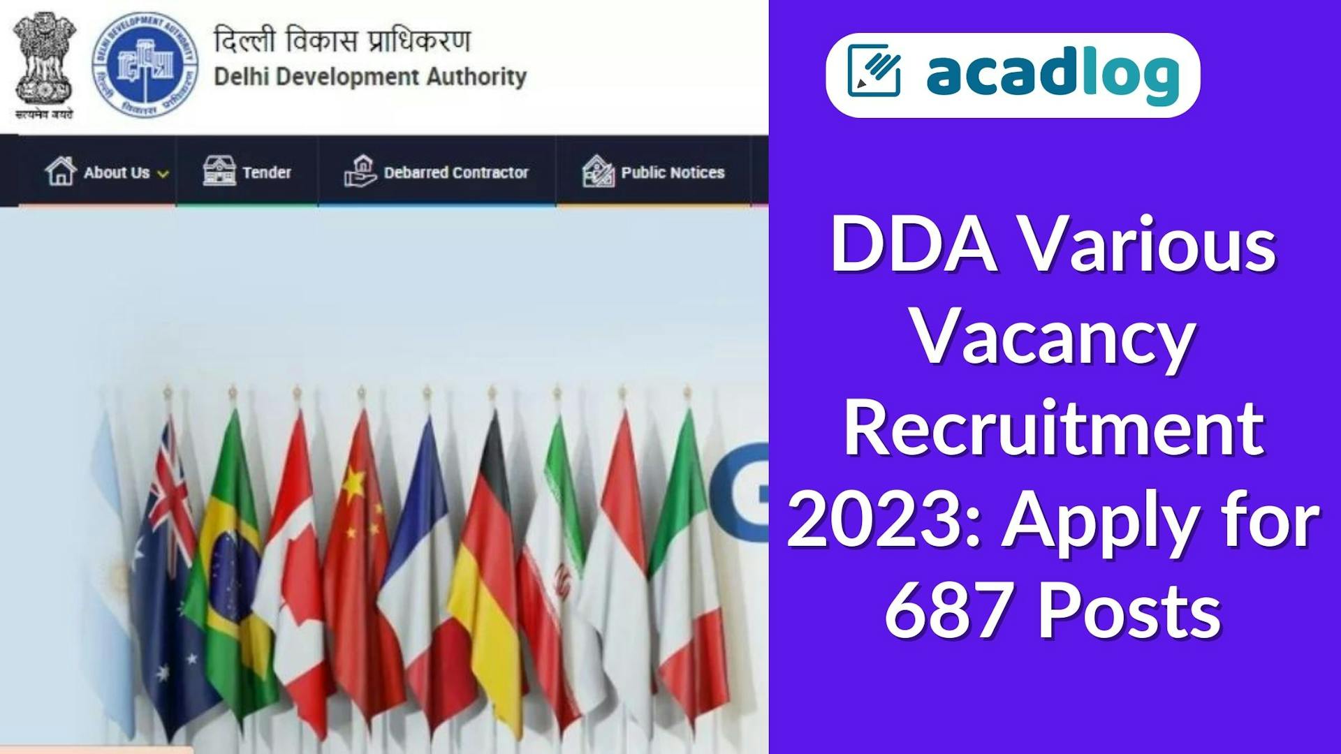 Delhi Govt Jobs: DDA Recruitment 2023 for Various Posts