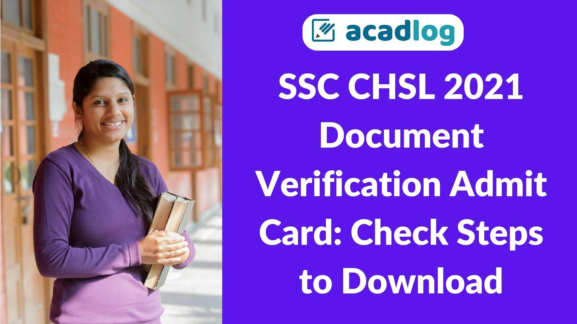 SSC CHSL 2021 Document Verification Admit Card: Check Steps to Download