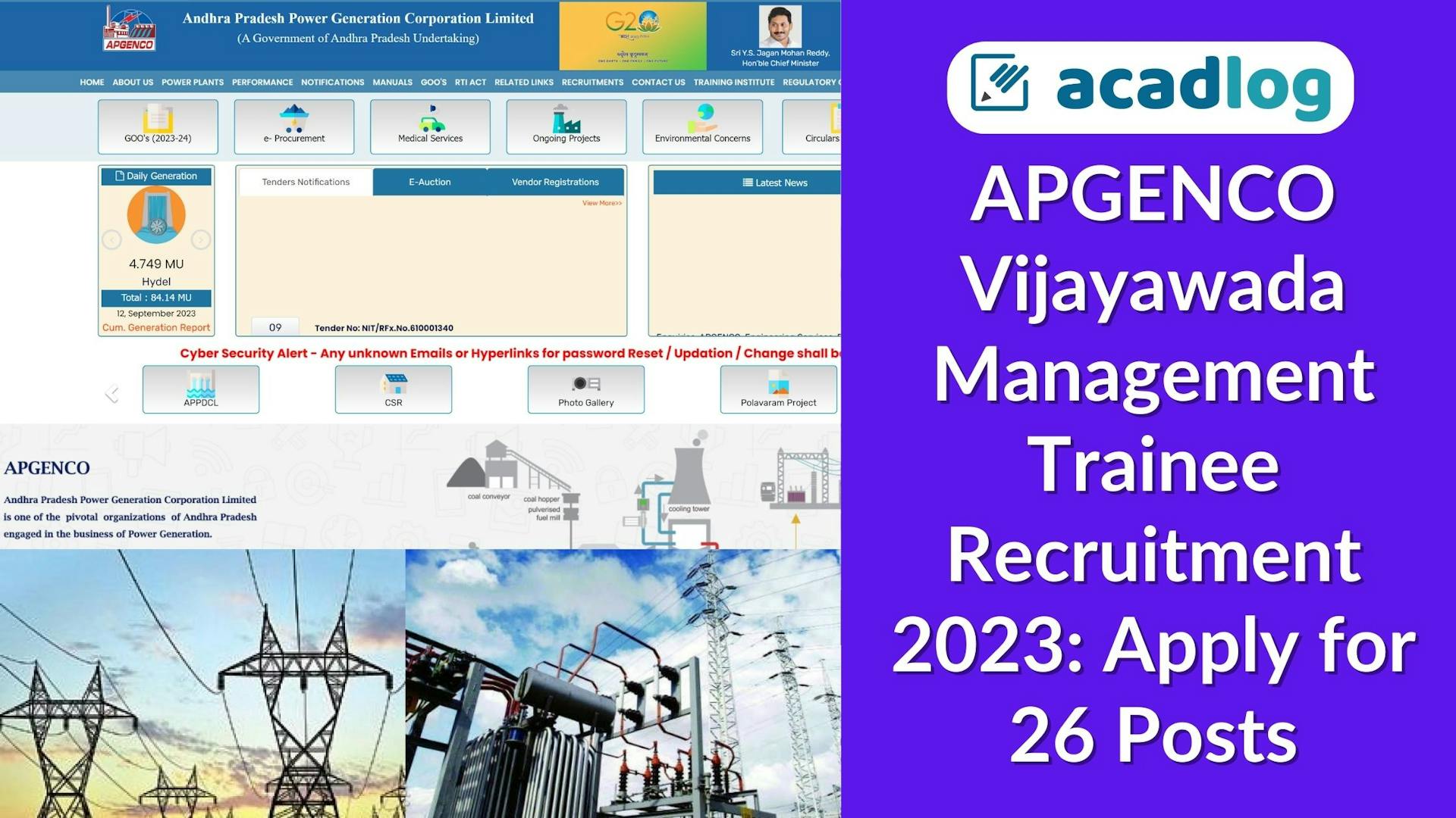 APGENCO Vijayawada Management Trainee Recruitment 2023: Apply for 26 Posts