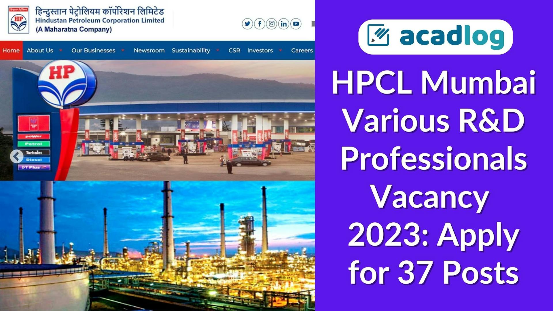 HPCL Mumbai Various R&D Professionals Vacancy 2023: Apply for 37 Posts