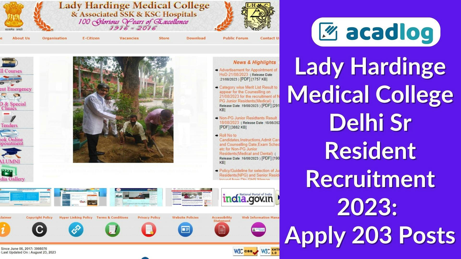 MBBS Jobs Delhi 2023: Recruitment for 203 Sr. Resident in Lady Hardinge College